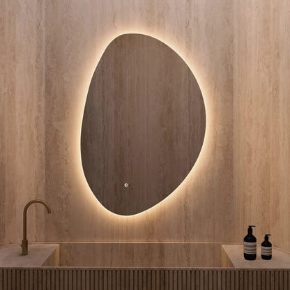 Minimalist LED Bathroom Mirror, Anti-Fog, Touchless Control – 24"x36" / 26"x38"