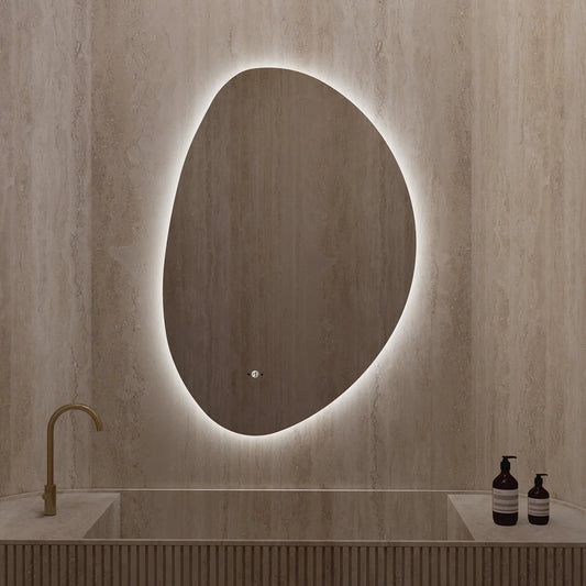 Minimalist LED Bathroom Mirror, Anti-Fog, Touchless Control – 24"x36" / 26"x38"