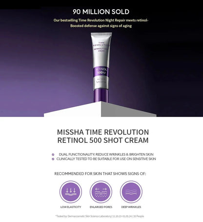 MISSHA Time Revolution Retinol 500 Shot Cream 60ml