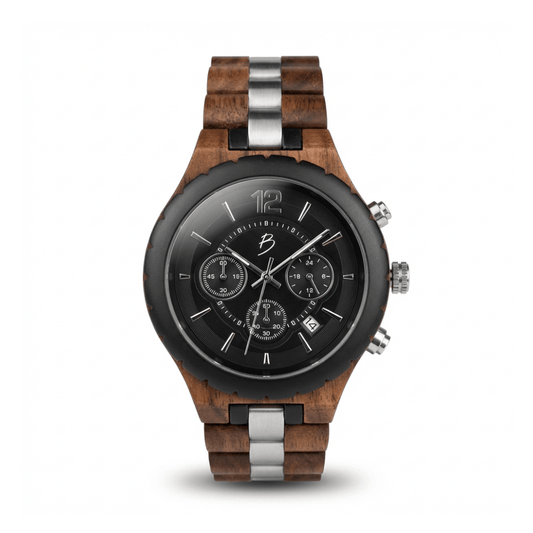 Montre Le Roy en bois de noyer