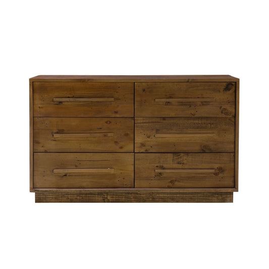 Nevis 6 Drawer Dresser Dark Driftwood