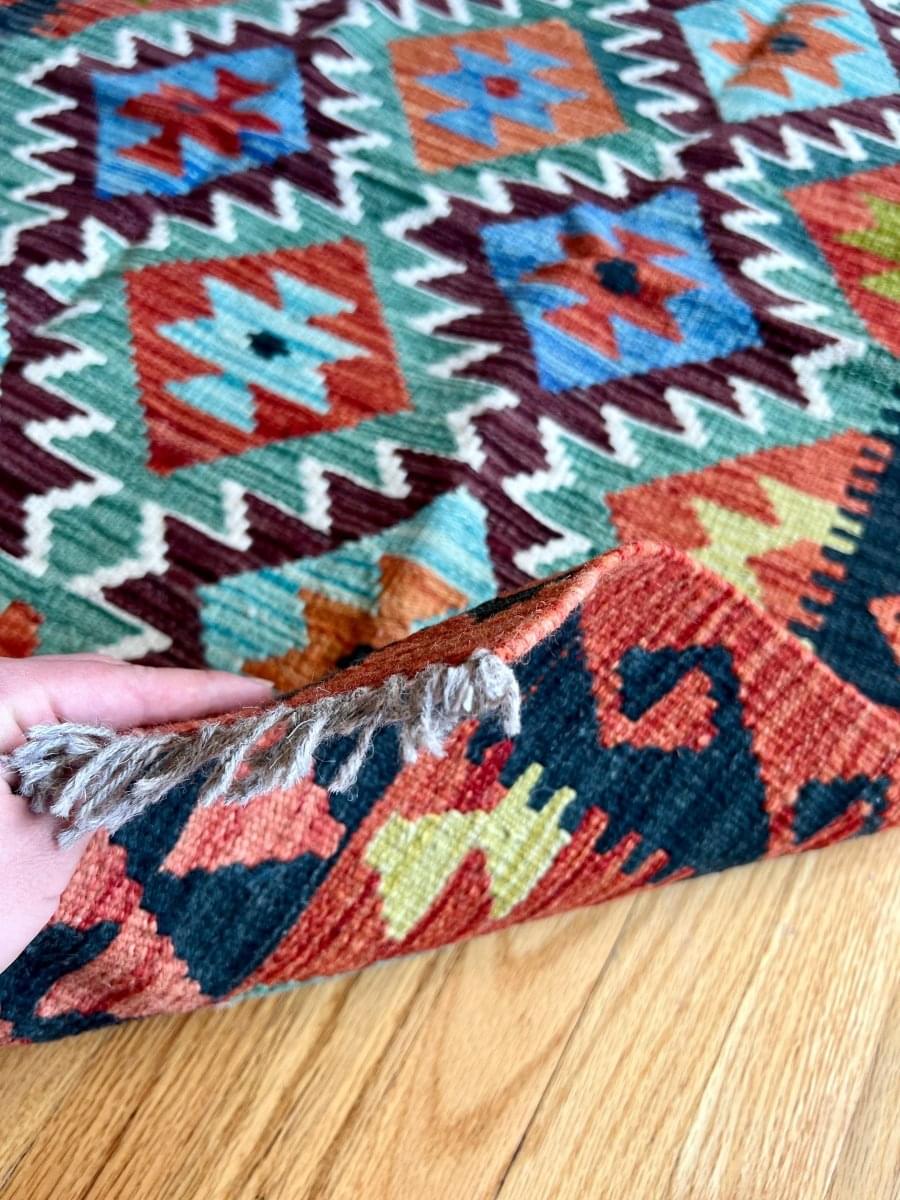 Afghan Maymana Kilim Rug | 3' 11" x 2' 11"