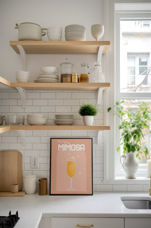 ORANGE MIMOSA, Werk auf gespannter Leinwand
