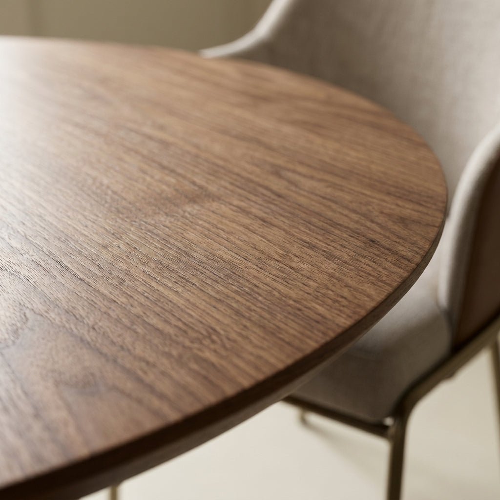 Orla Oval Dining Table Walnut Brown