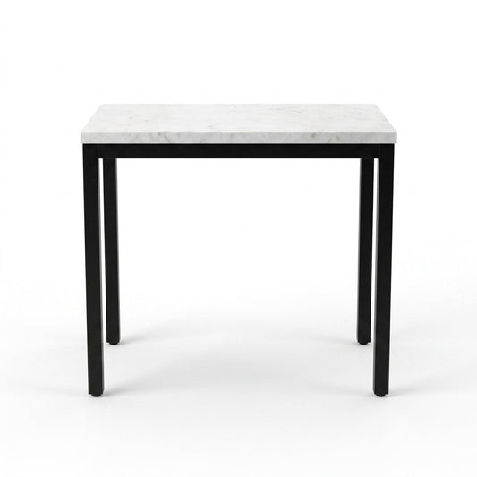 Pemberton Marble Mini Desk White