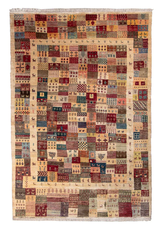 Persian Gabbeh Rug | 6' 3" x 9' 7"