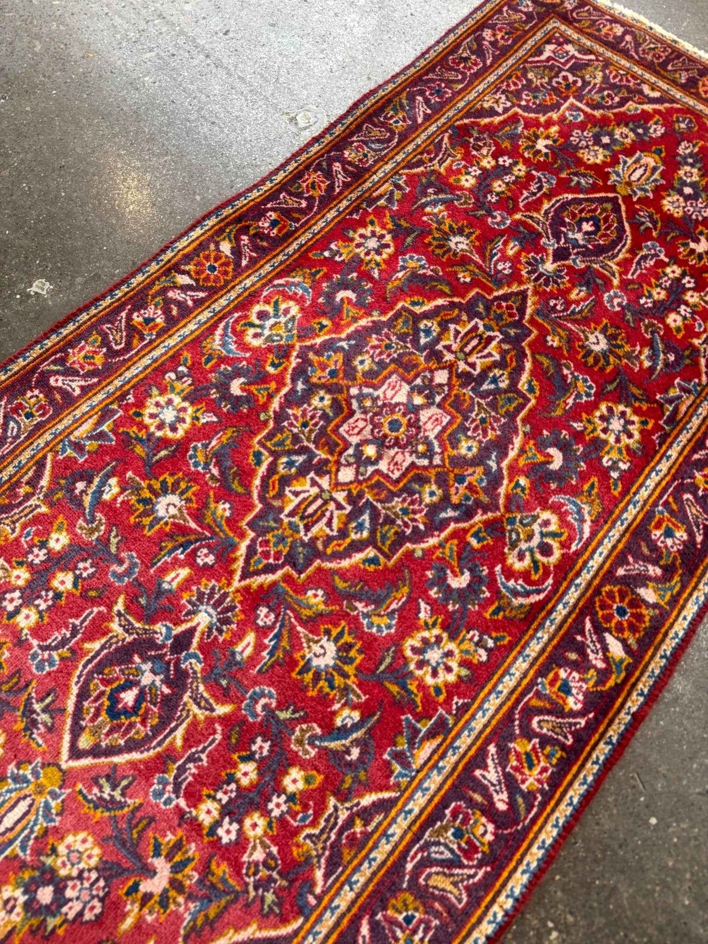 On Hold - Persian Kashan Rug | 2' 1" x 4' 8"