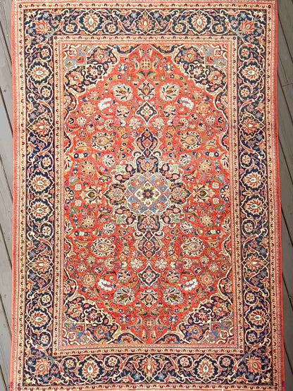 Persian Kashan Rug | 6' 7" x 4' 6"