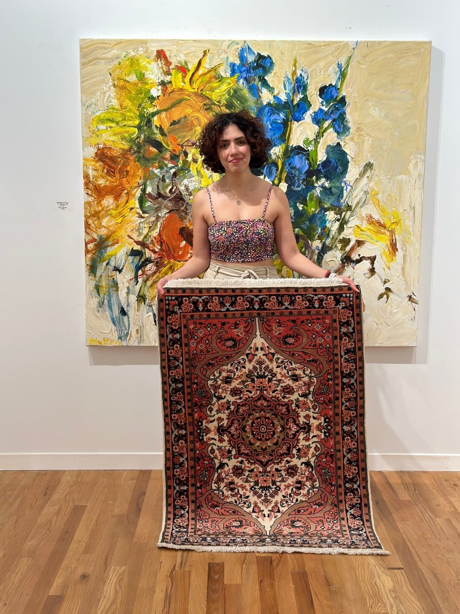 Persian Sarouk Rug | 2' 9" x 3' 11"