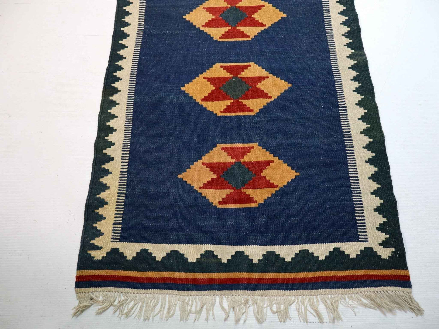 Persian Shiraz kilim Runner |  2' 8" x 9' 7"