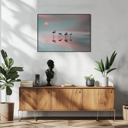 Wal Art Family flamingos.