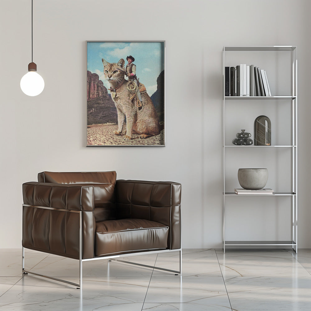 wall art Cat Lone Ranger