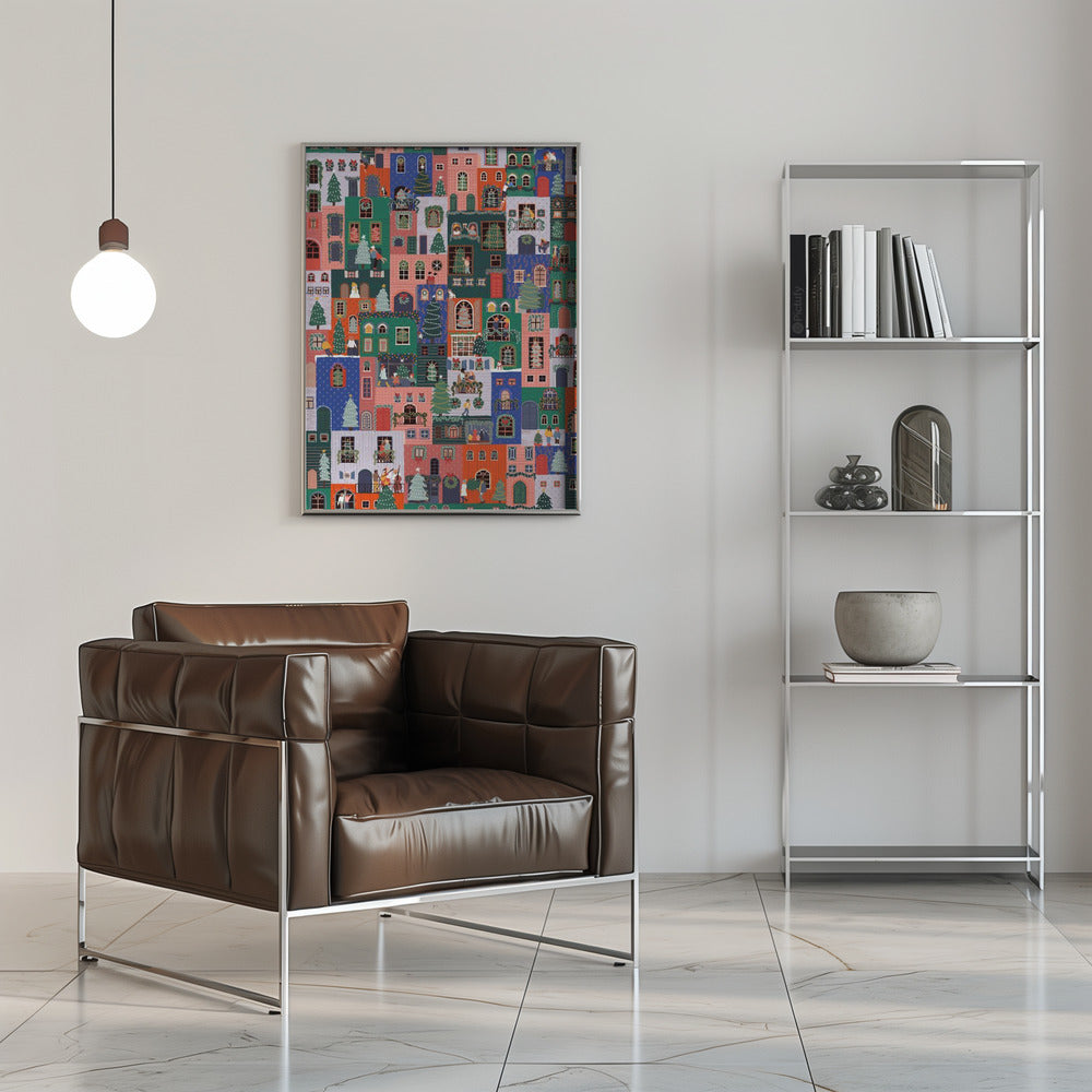 Wall art Holiday Houses Canvas Print