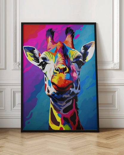 Wandbild Giraffe Pop Art