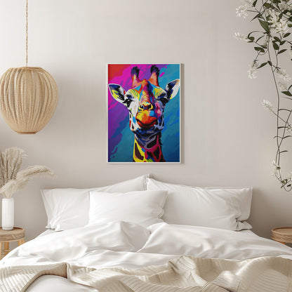 Wandbild Giraffe Pop Art