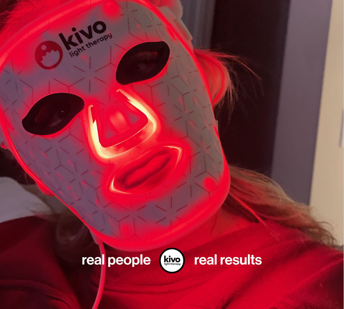 Kivo Elite 4-Wavelength Red Light Therapy LED Face, Neck & Chest System