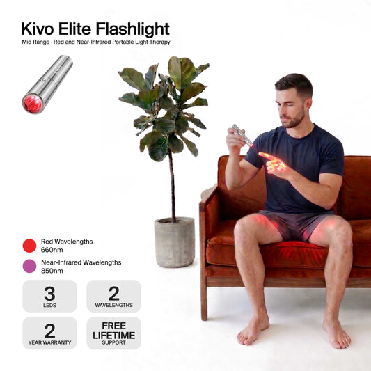 Kivo Elite Red Light Therapy Flashlight