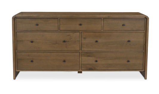 Rhodes 7 Drawer Dresser Oak