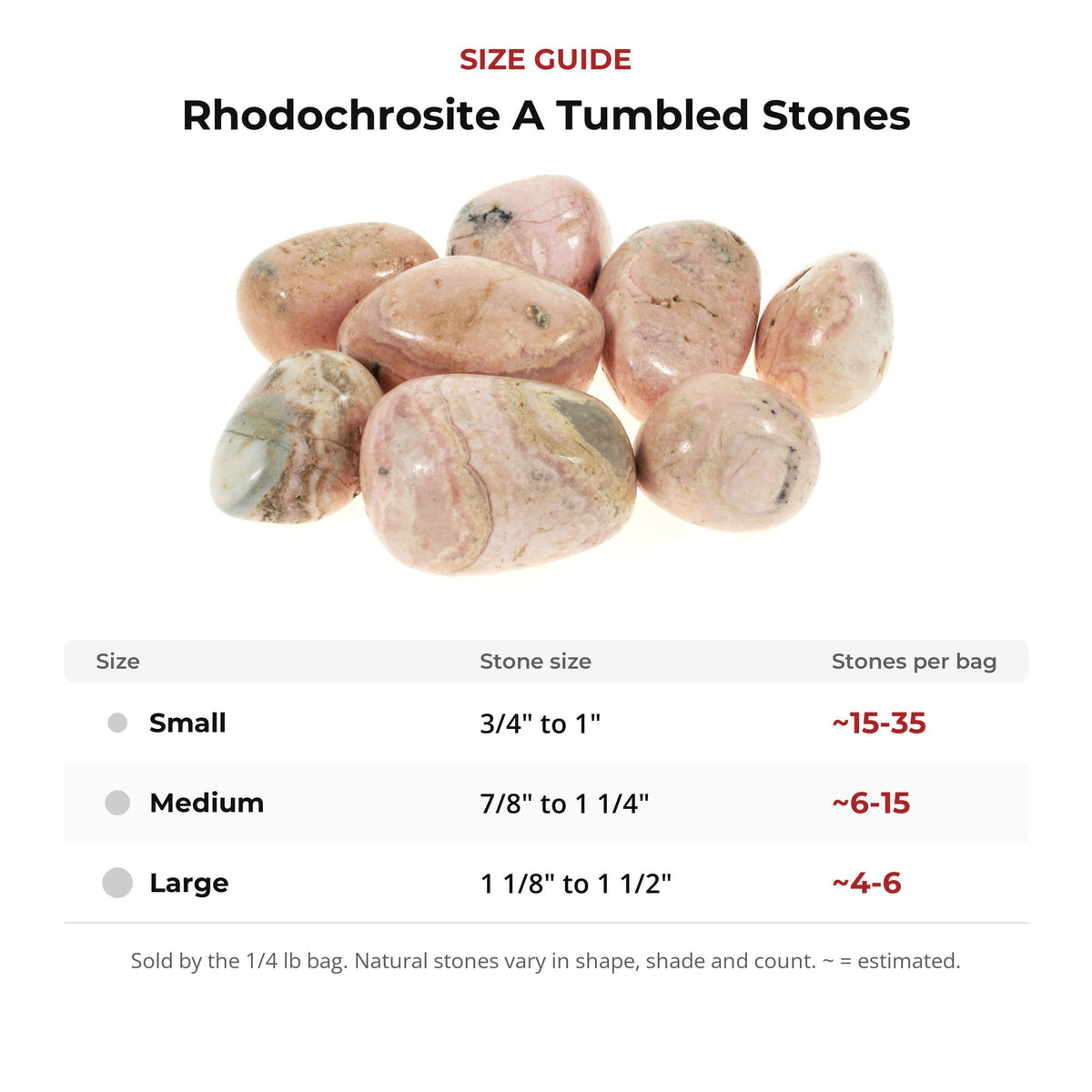 Rhodochrosite A Tumbled Stones