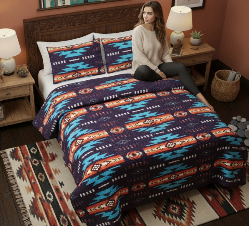 Navajo 3 Piece Quilt Set