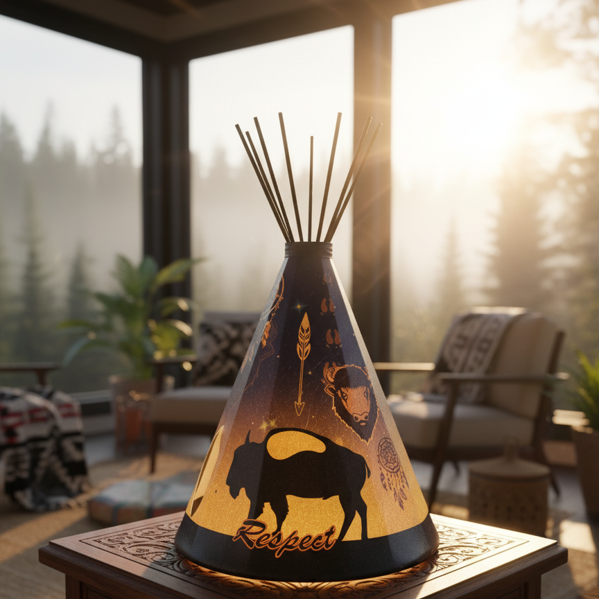 Lonely  Buffalo Lantern