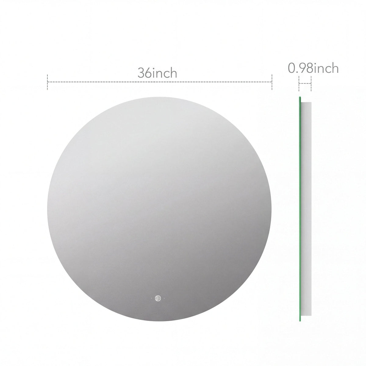 30"-42" Round LED Bathroom Mirror with Sensor Switch, Dimmable Backlit Anti-Fog Vanity Mirror