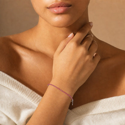 Ruby Bracelet - 2-3mm