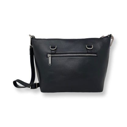 Sac à main en cuir noir | Lina