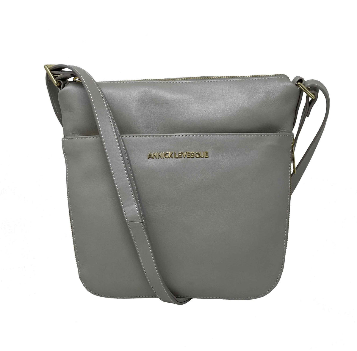 Sac à main en cuir véritable transformable perlé | Josée