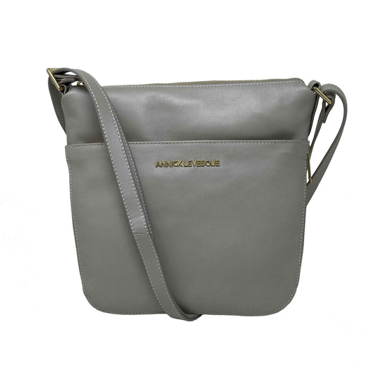 Sac à main en cuir véritable transformable perlé | Josée