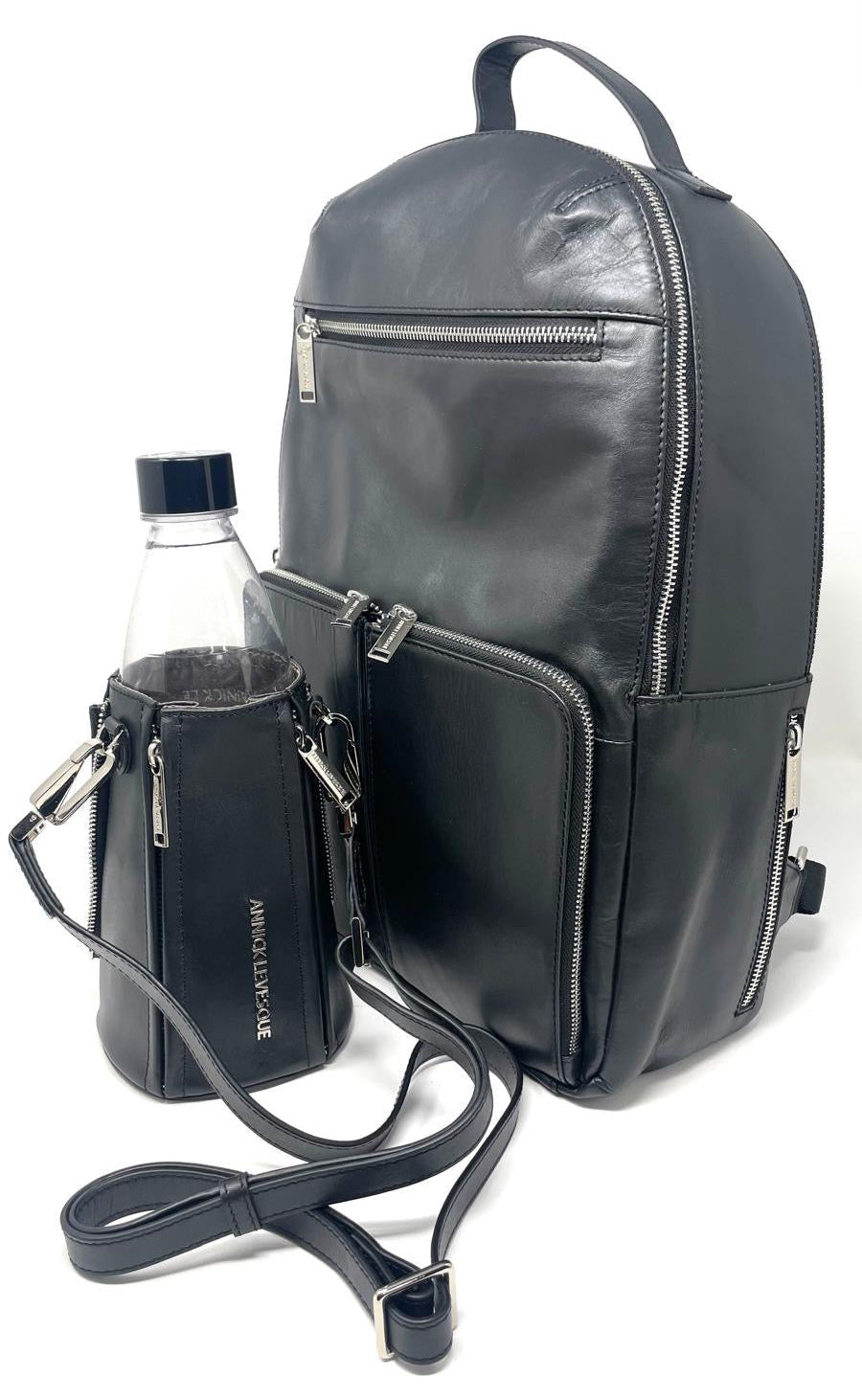 Sac à dos en cuir noir | Ralph - PRÉCOMMANDE