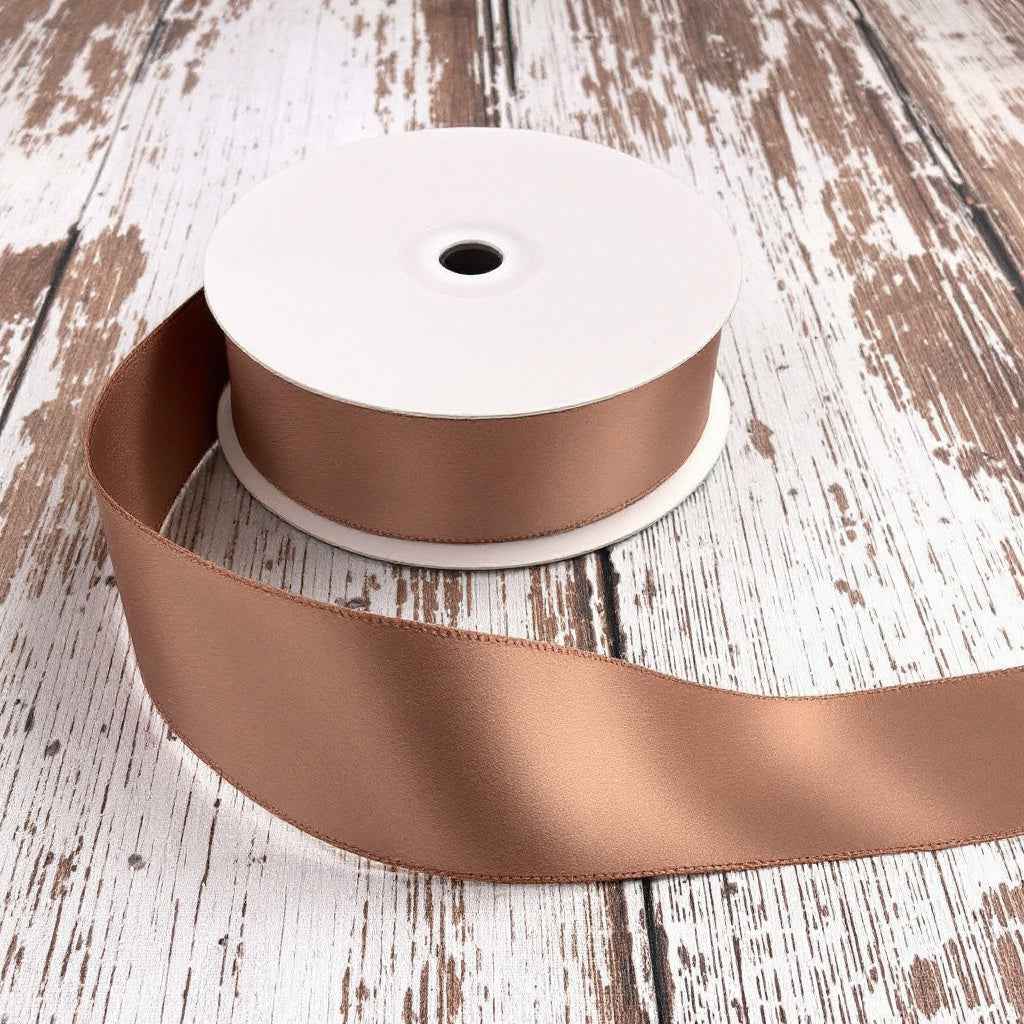Satin Ribbon Double Face-Chocolate Chip #839- 3.8 cm Wide