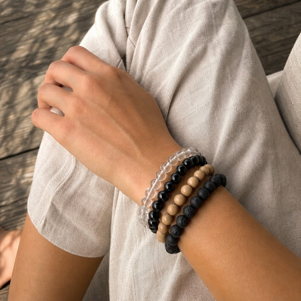 Shungite Bracelet Round - 8mm
