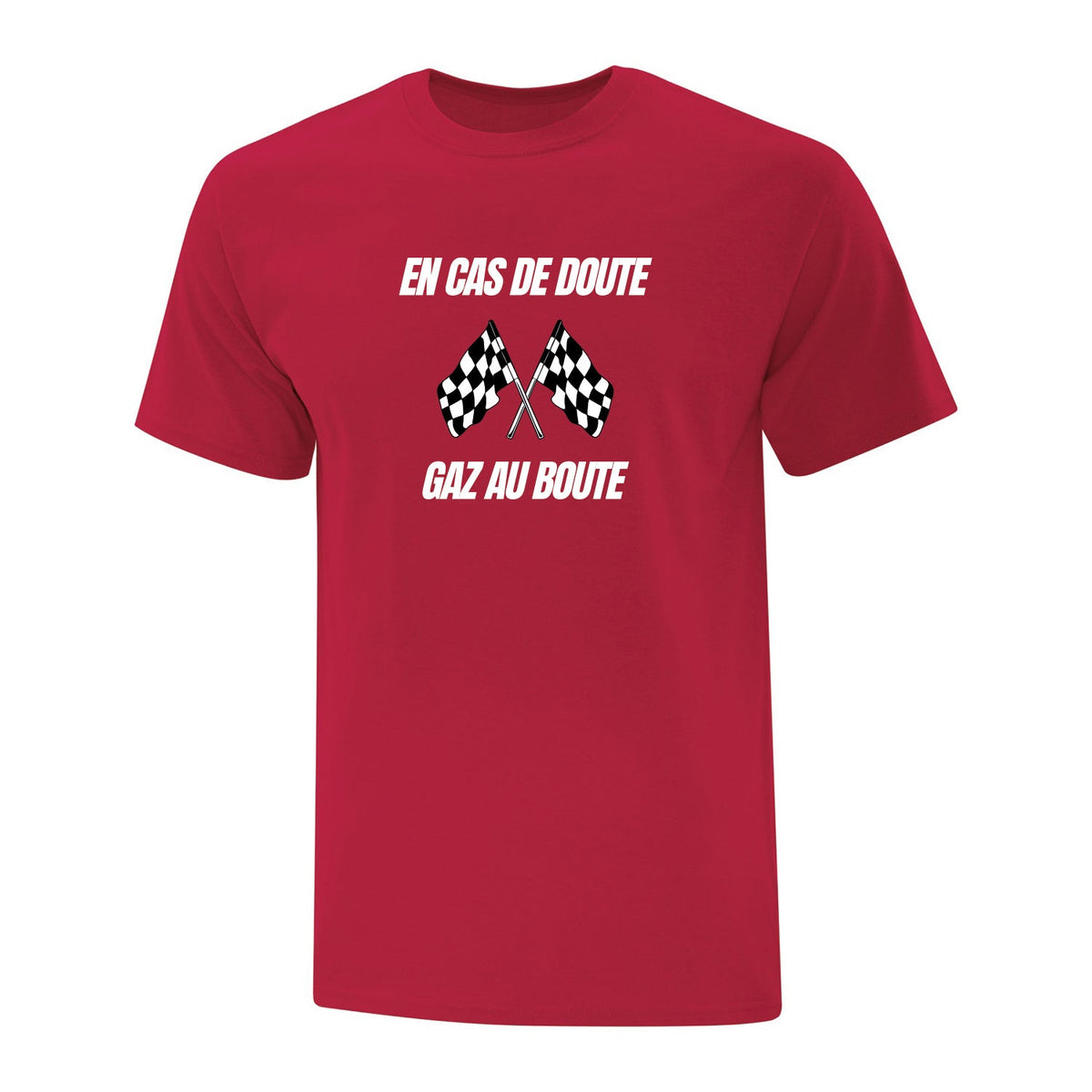 T-shirt "Gaz au boute" imprimé