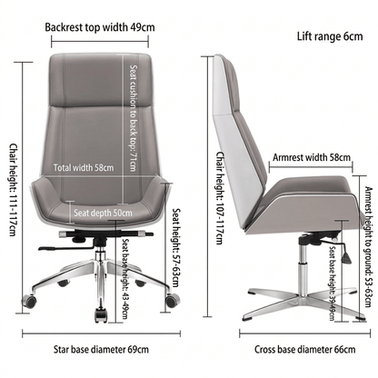 Cartagena Premium Two-Tone Leather Office Chair