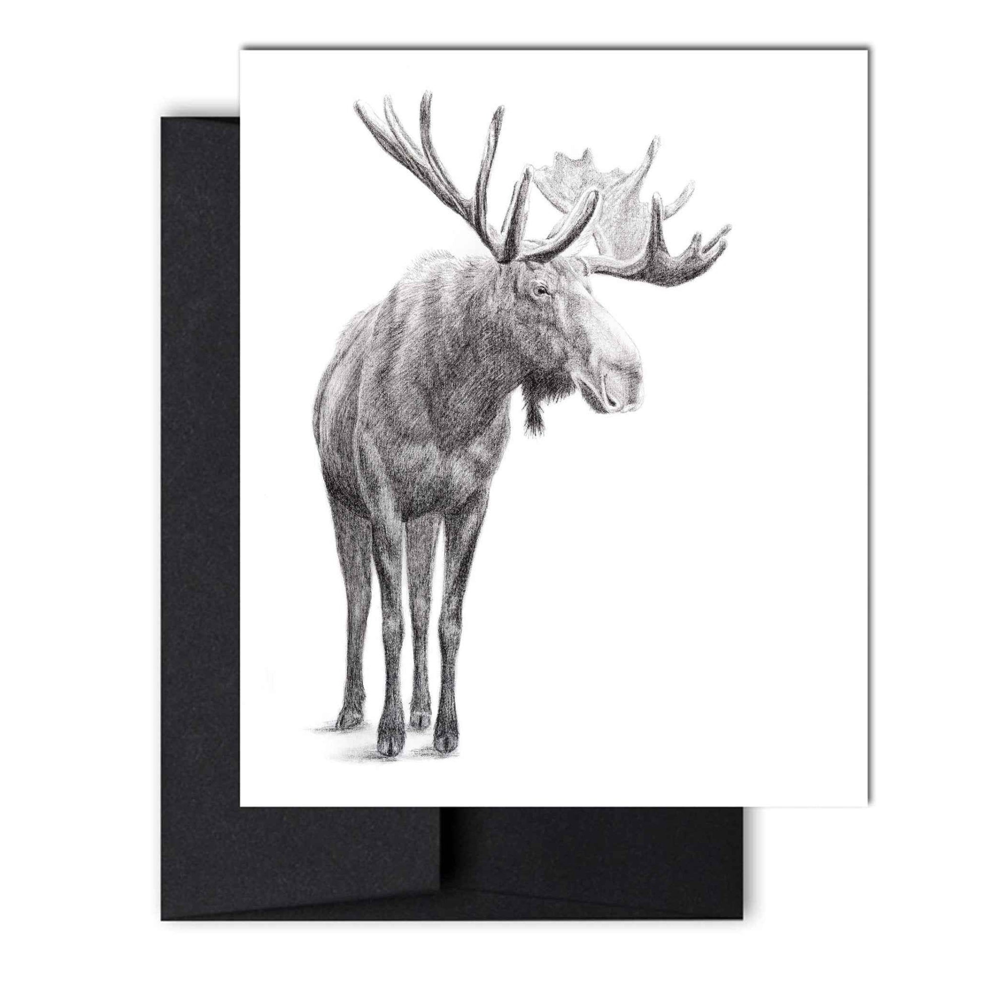 The Standing Moose Greeting Card