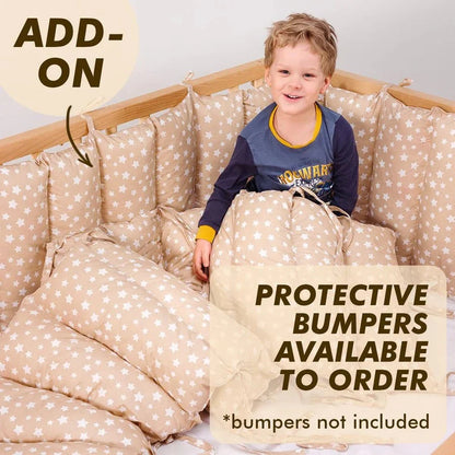 Twin Size Bed Frame for Toddlers with Fence
