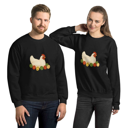 Chickmas Sweater Leghorn Unisex Sweatshirt