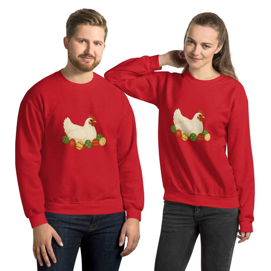 Chickmas Sweater Leghorn Unisex Sweatshirt