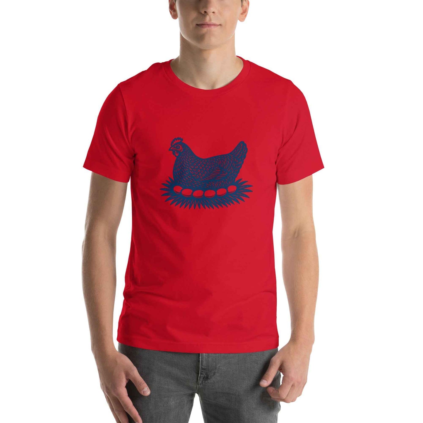 Retro Hen Unisex t-shirt