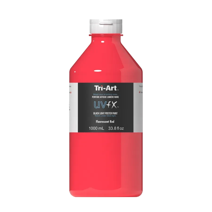 UVFX Black Light Poster Paint - Fluorescent Red
