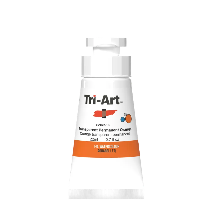 Tri-Art Water Colours - Transparent Permanent Orange
