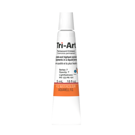 Tri-Art Water Colours - Permanent Crimson