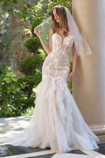 3D floral lace embroidery with layered